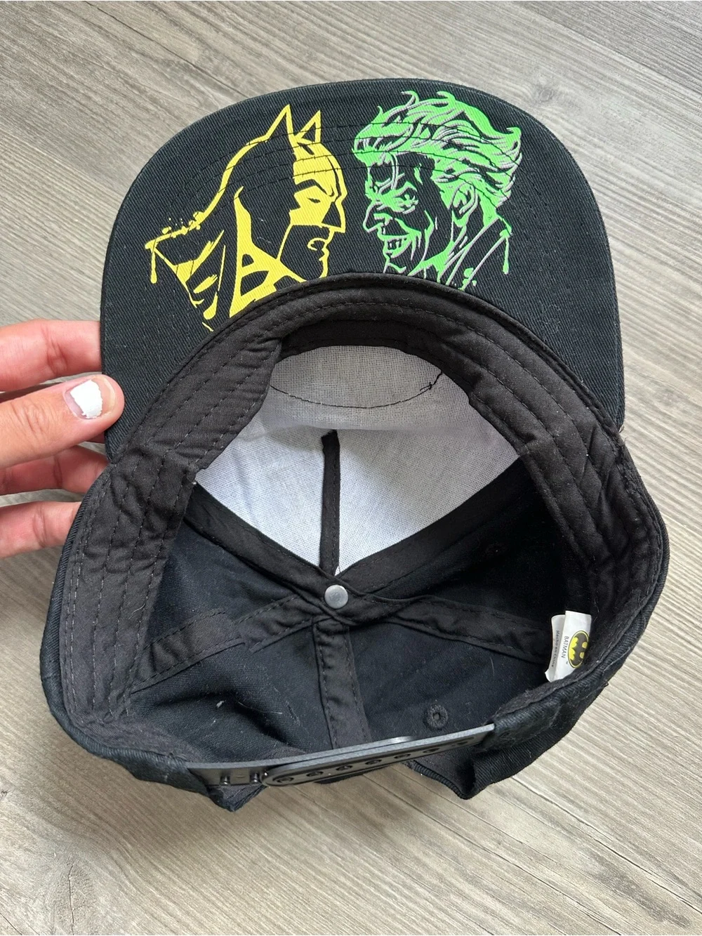 Batman Black Cap with Yellow Logo - Kids Superhero Hat